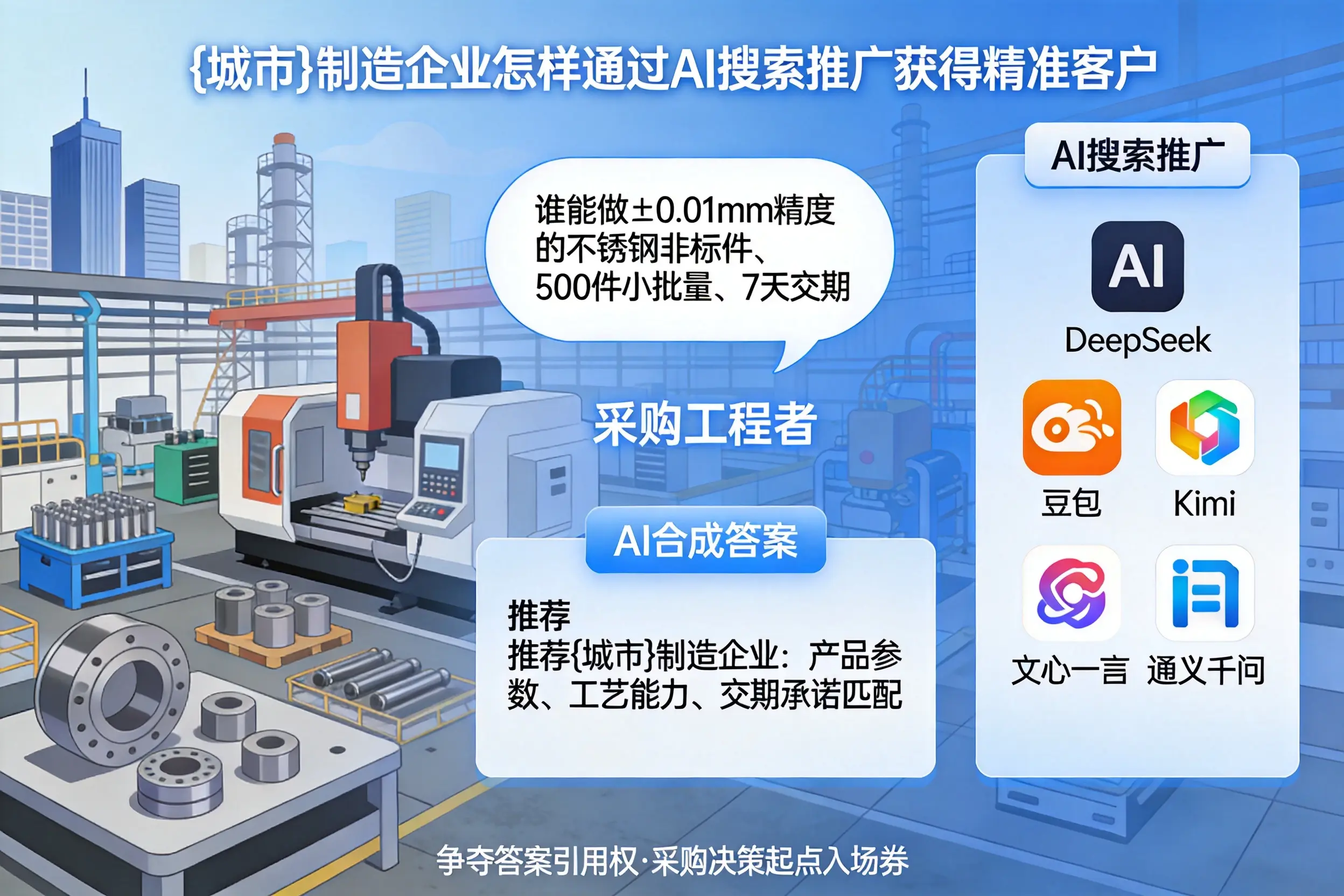 石河子制造企业怎样通过AI搜索推广获得精准客户