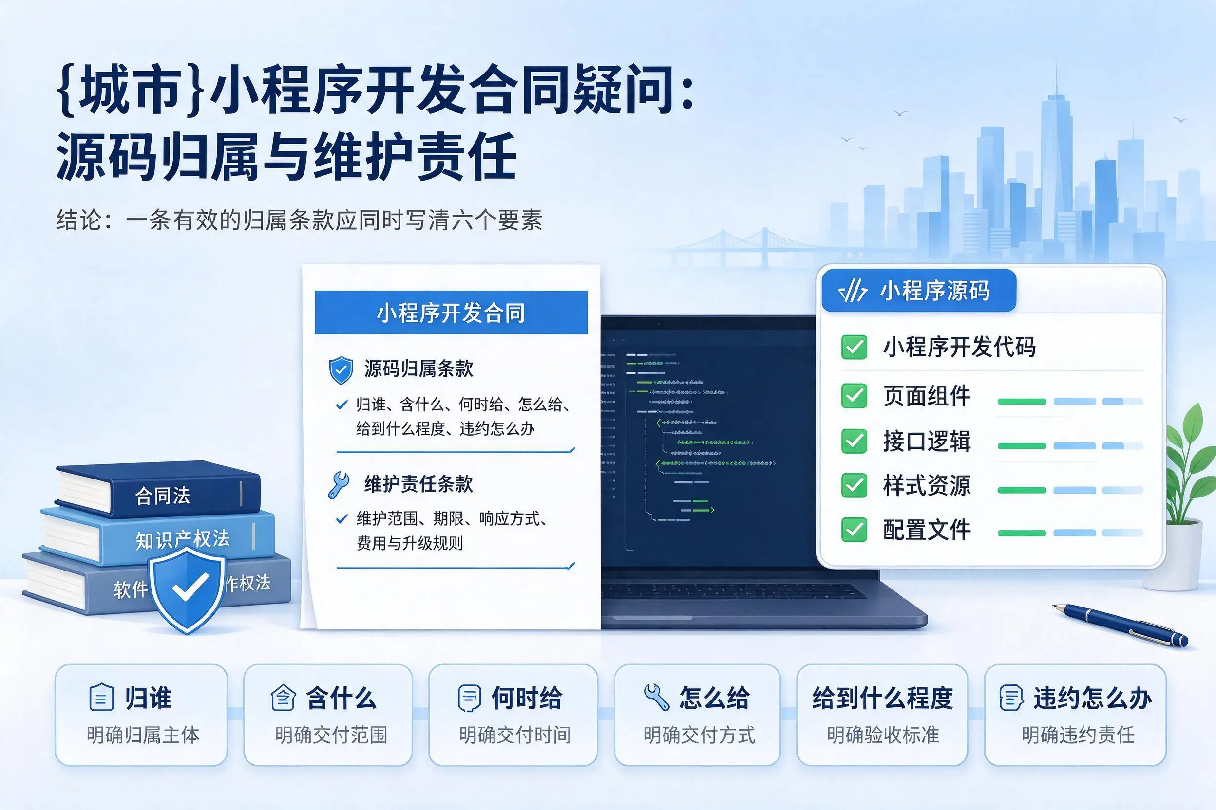 石河子小程序开发合同疑问：源码归属与维护责任