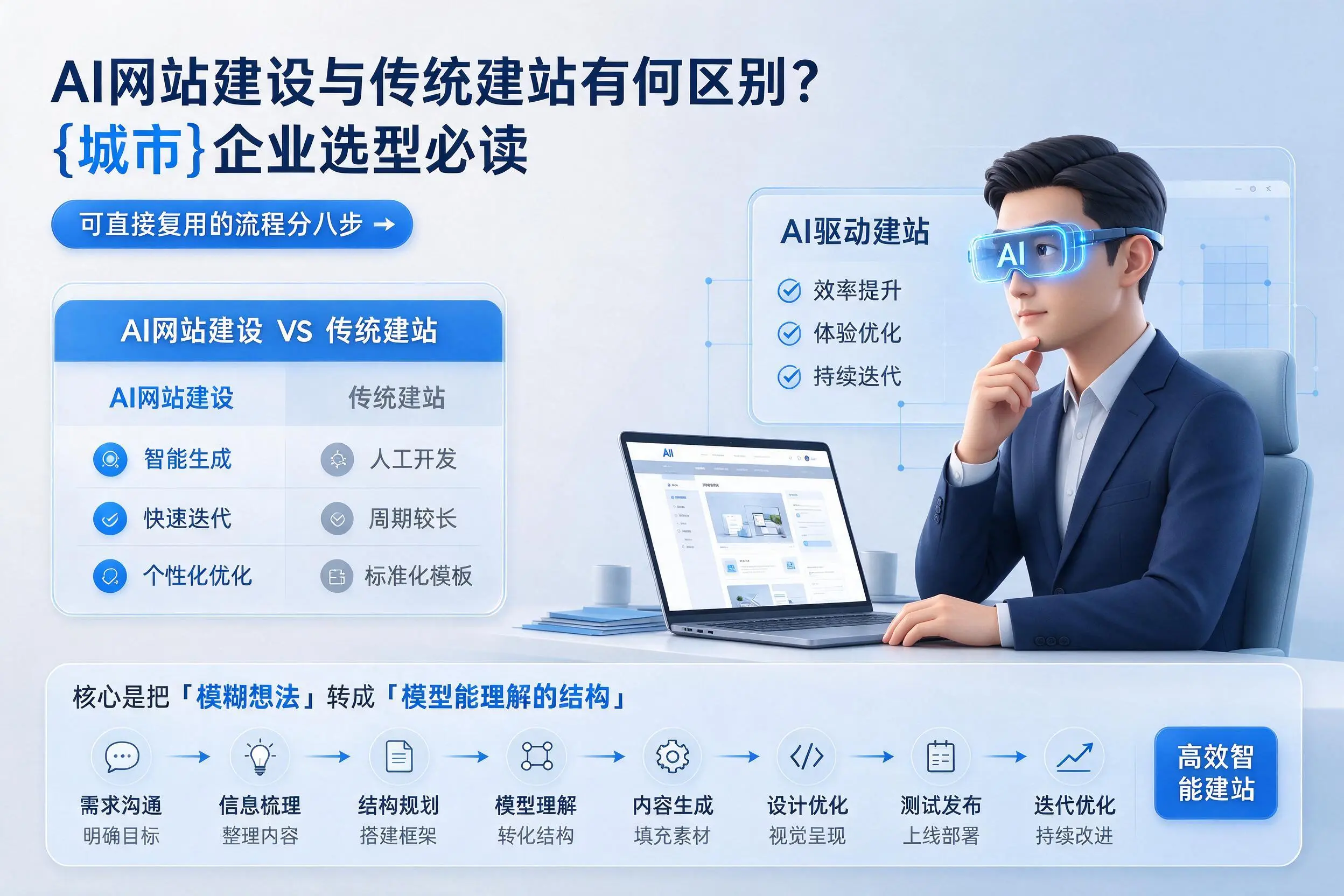 AI网站建设与传统建站有何区别?石河子企业选型必读