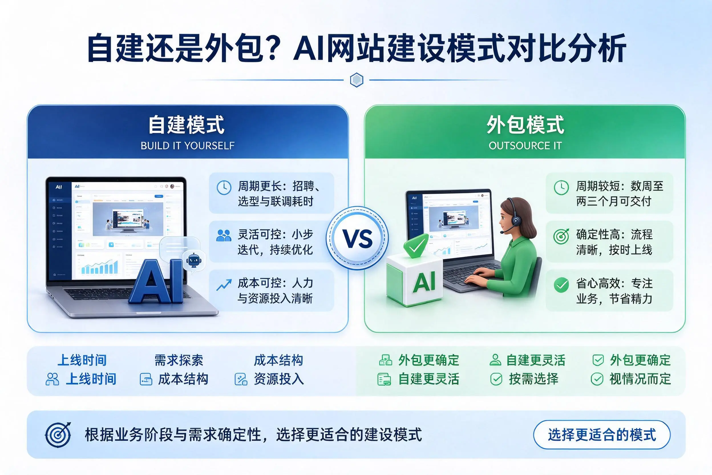 自建还是外包？石河子AI网站建设模式对比分析