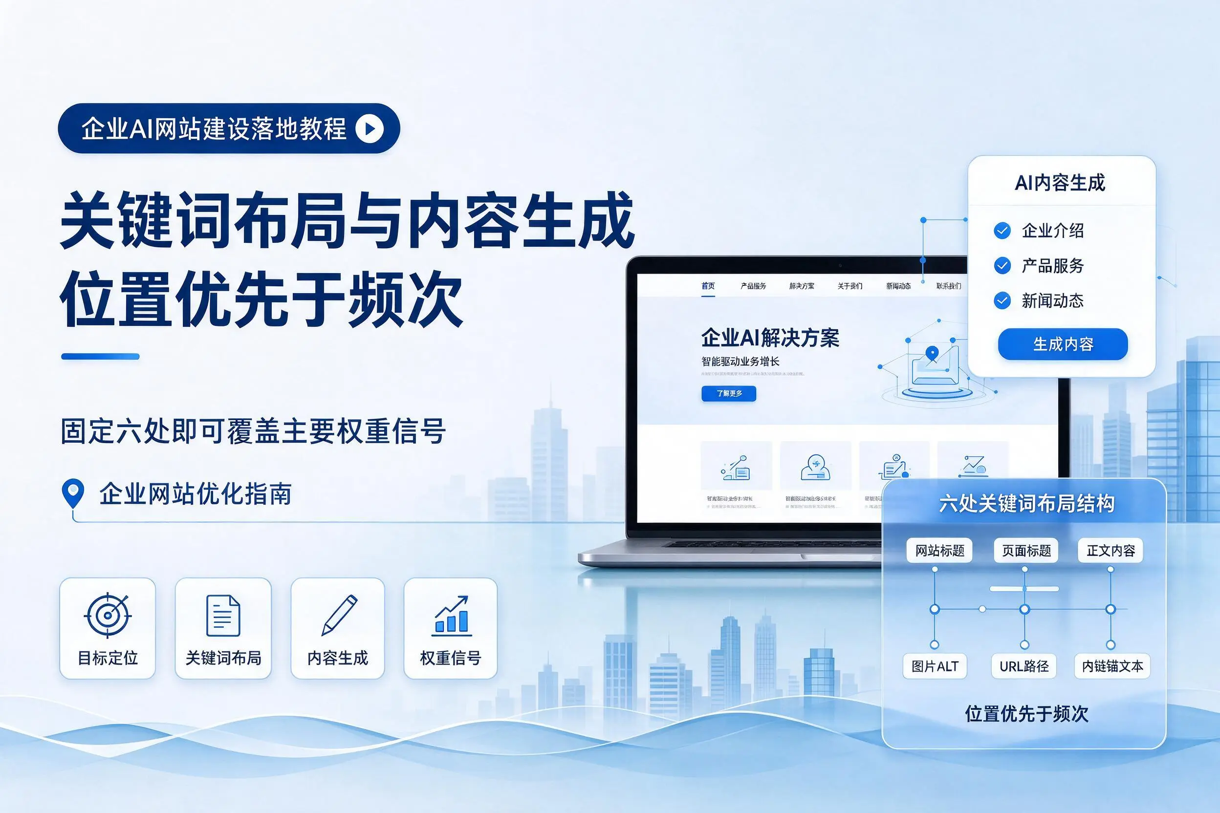 石河子企业AI网站建设落地教程:关键词布局与内容生成