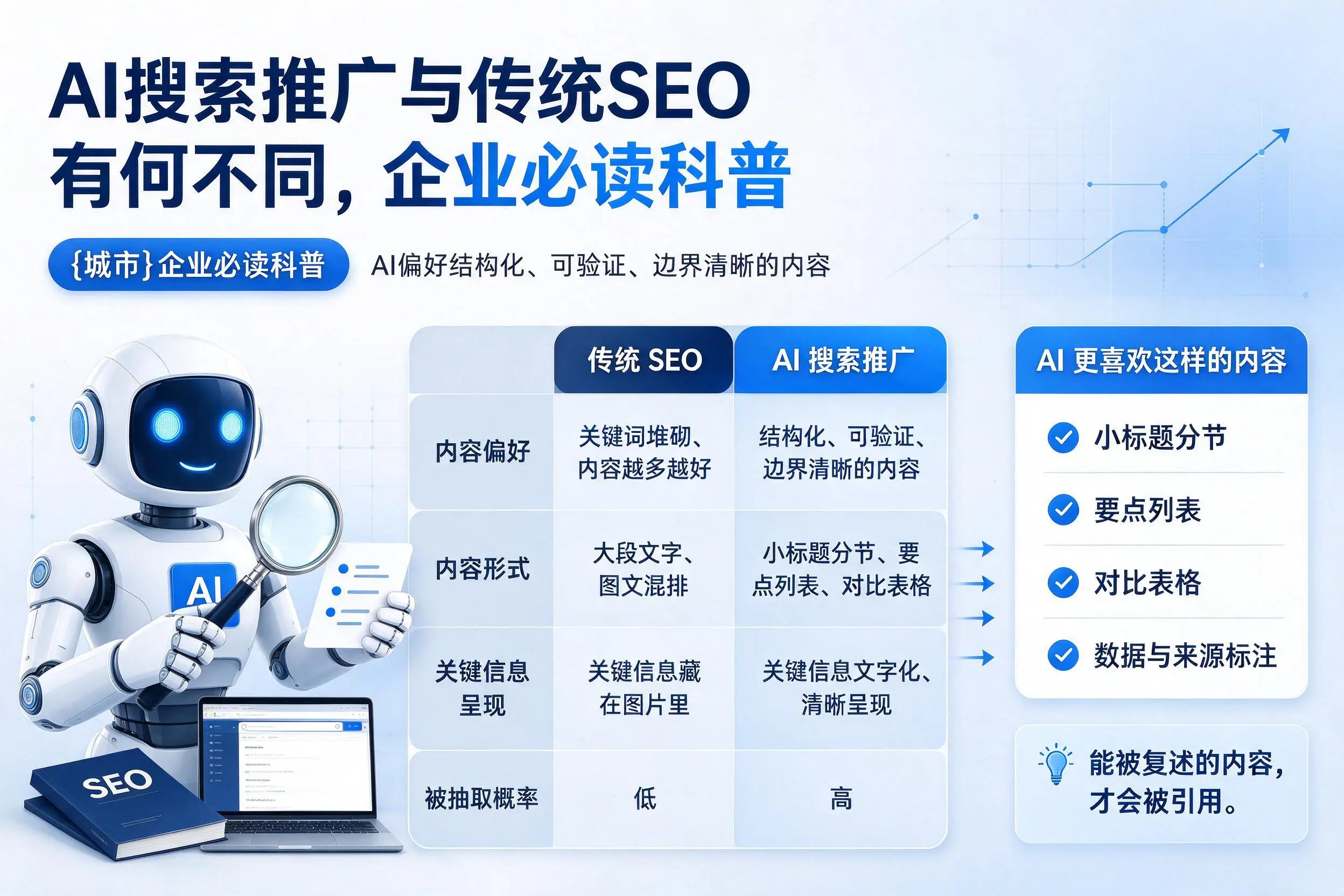 AI搜索推广与传统SEO有何不同,石河子企业必读科普